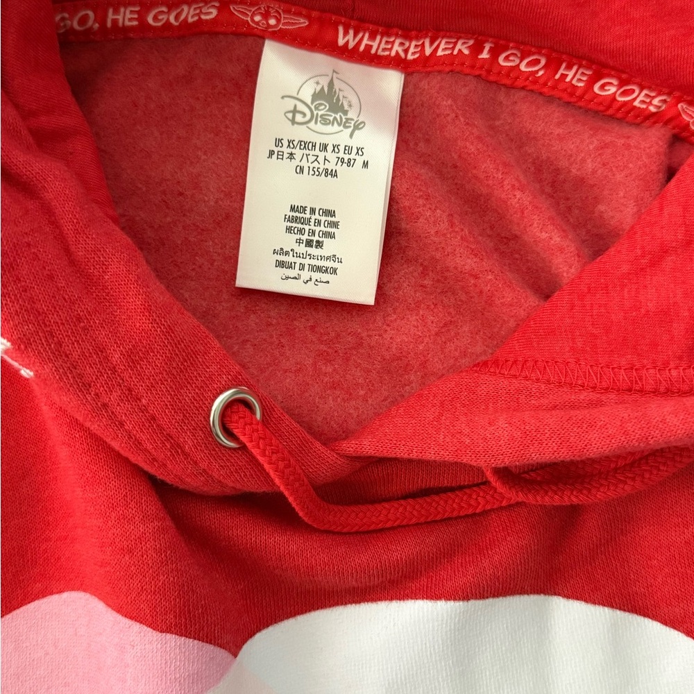 Disney Parks Star Wars / The Mandolorian / Grogu Red Hoodie Women's Size X-Small - Picture 3 of 5